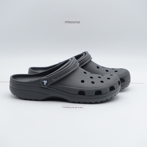 SLD NEW Size 11 Men's Crocs Classic Clogs 10001-0DA Gray - Picture 3 of 7